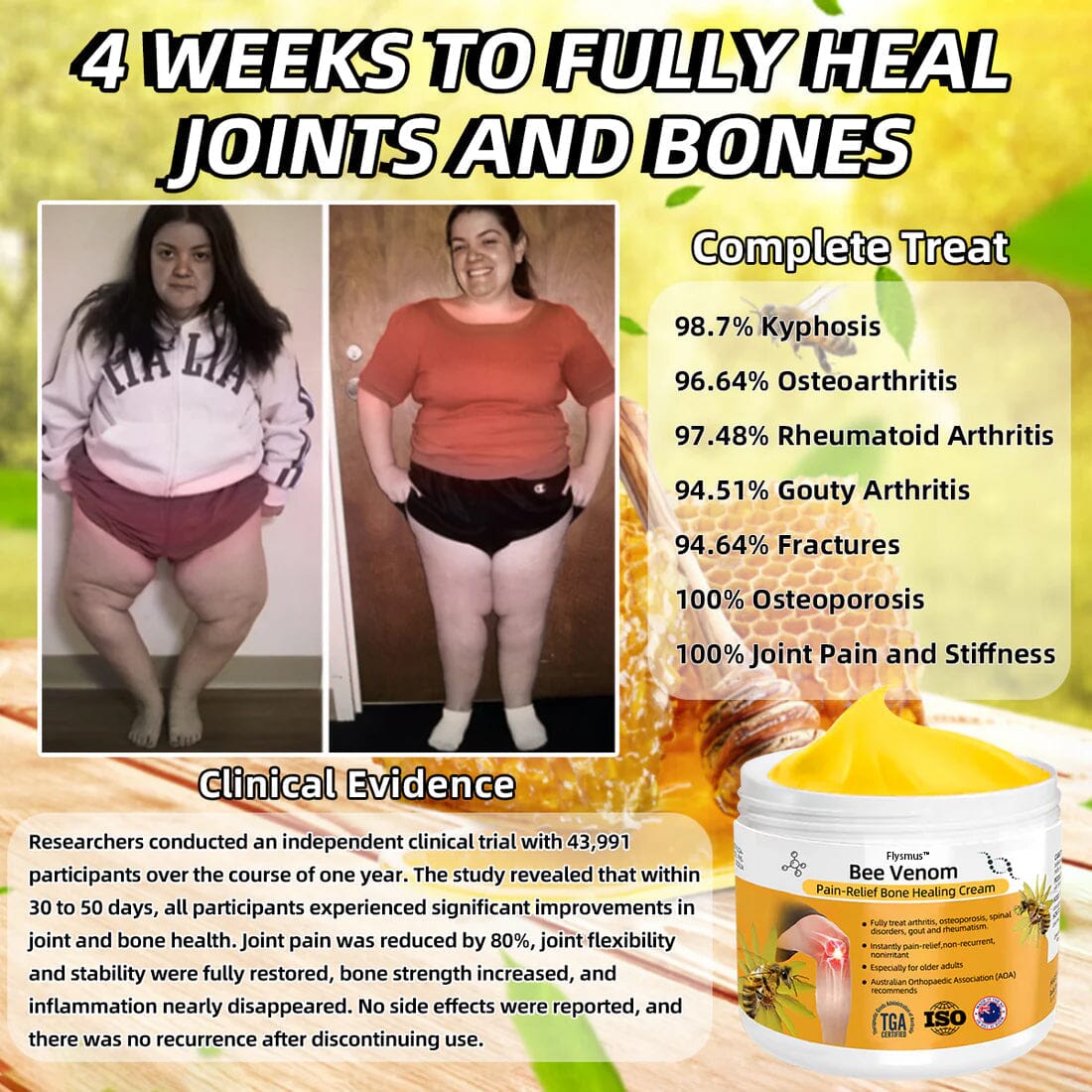 Flysmus® Bee Venom Pain-Relief Bone Healing Cream🏆🐝